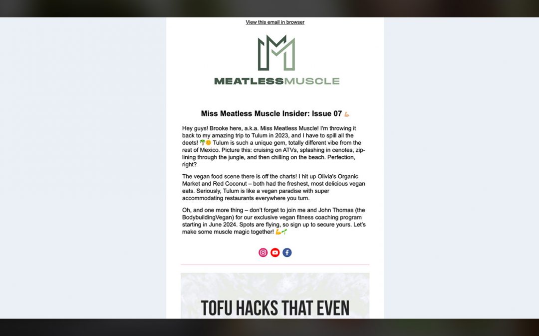Miss Meatless Muscle Insider: Issue 07