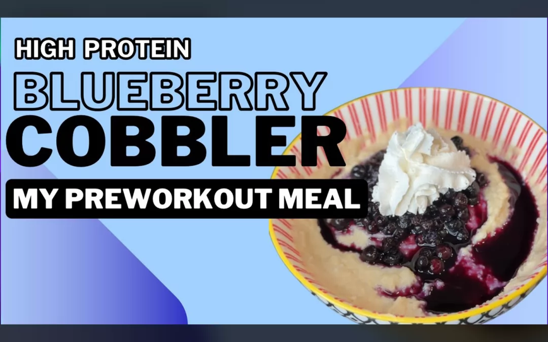 High Protein Blueberry Cobbler